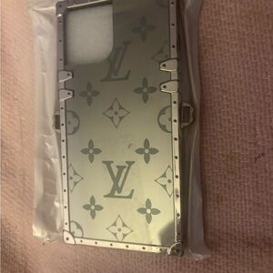 Silver Floral Phone Case